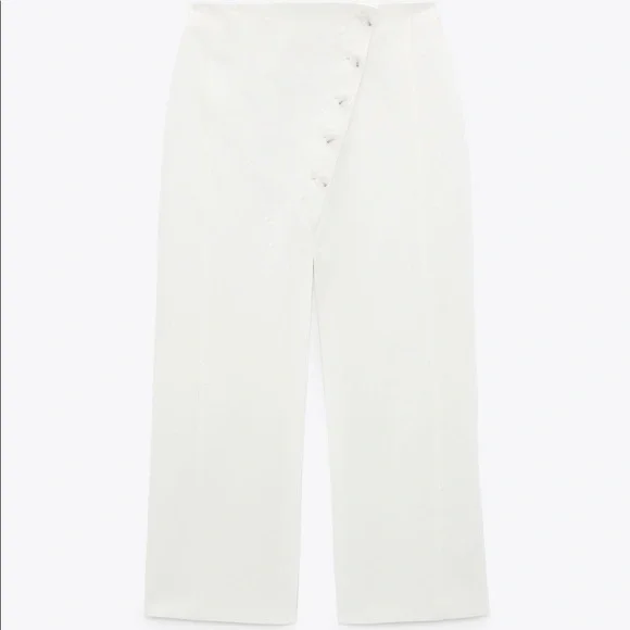 Double Slit button Front ZARA Midi Skirt - Picture 3 of 10